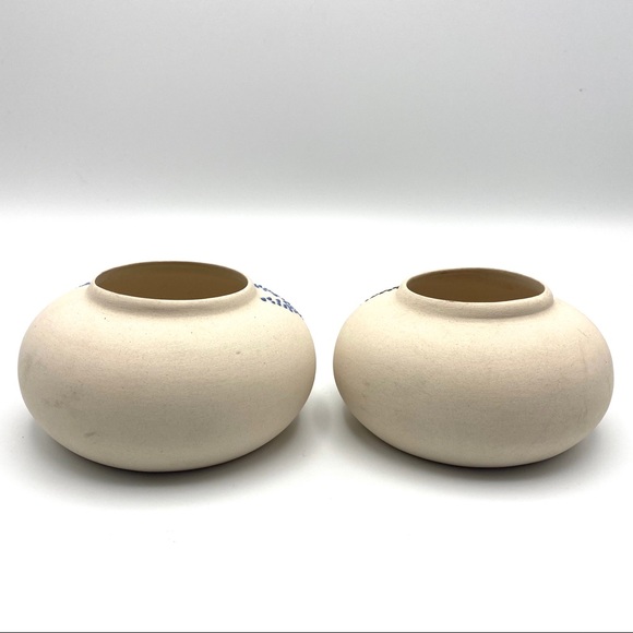 Vintage Art Pottery Vases Bowl Southwest Geometric - Picture 4 of 8